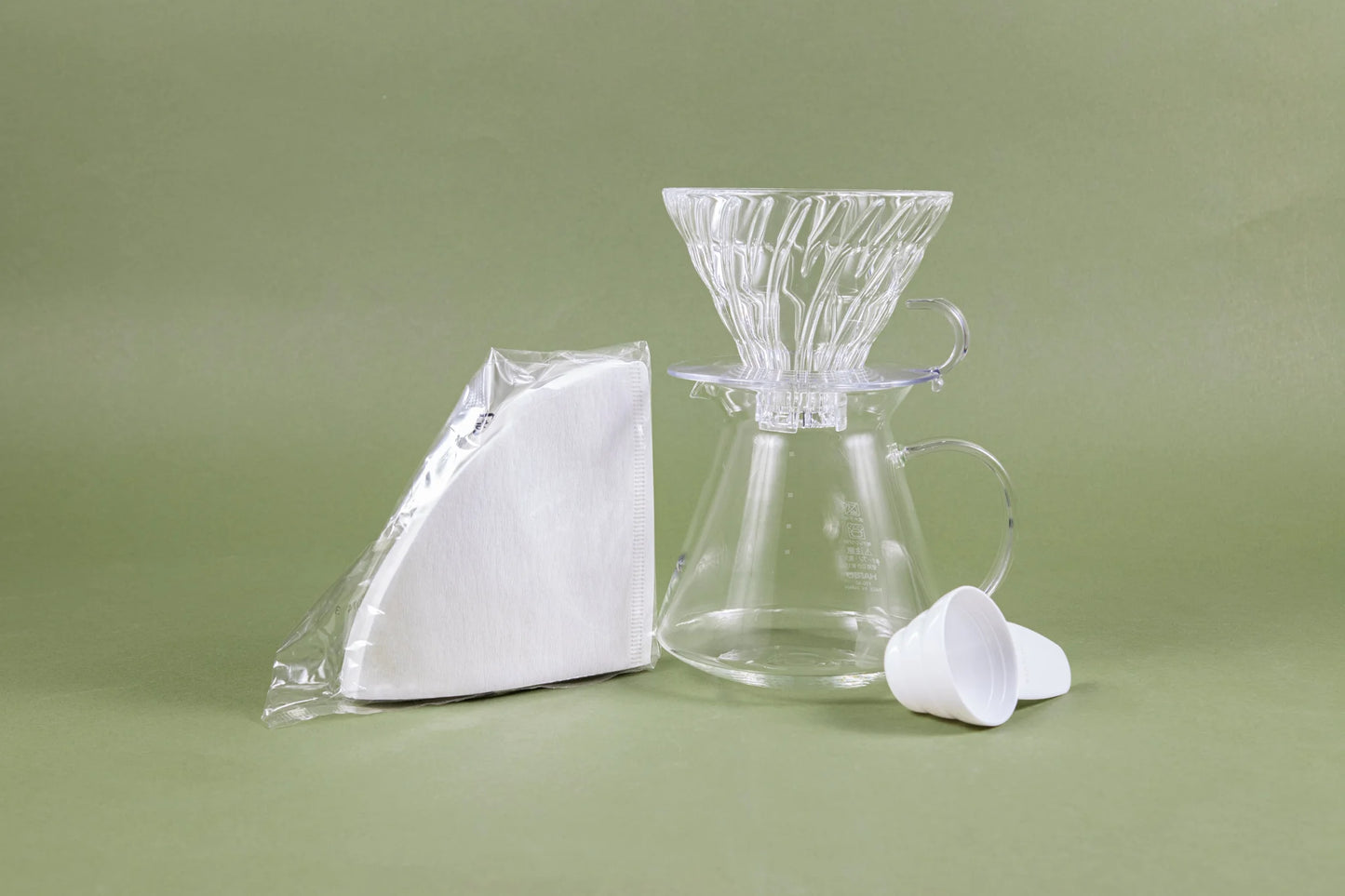 Hario Glass Simply V60 Pour Over Kit