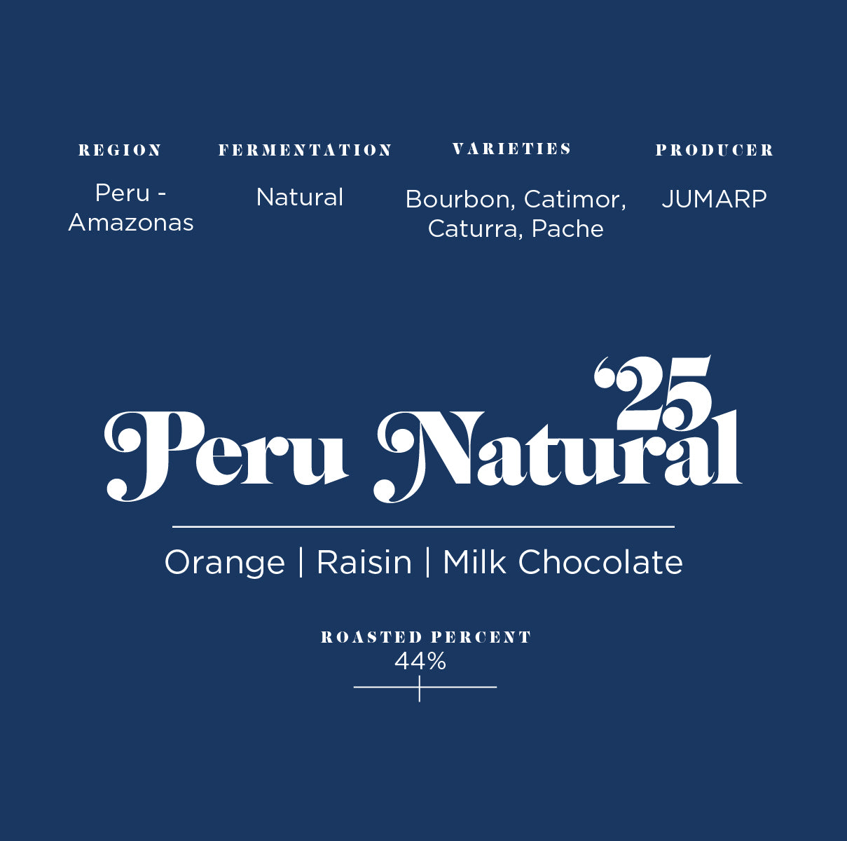 Single Origin: Peru Natural 25'