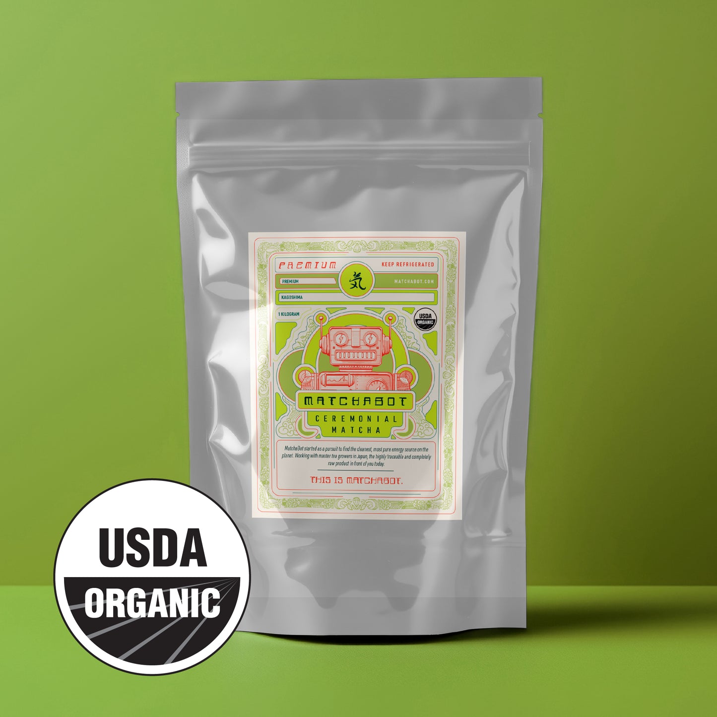 MatchaBot Premium Organic Kilo
