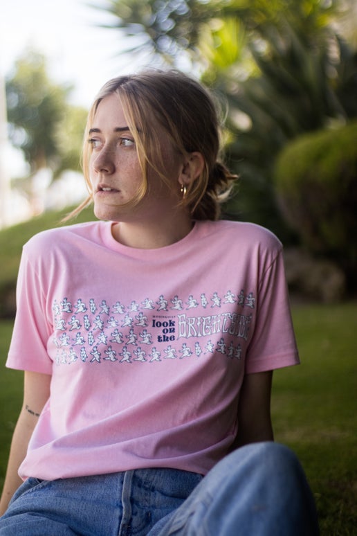 Look on the Brightside Pink T-Shirt