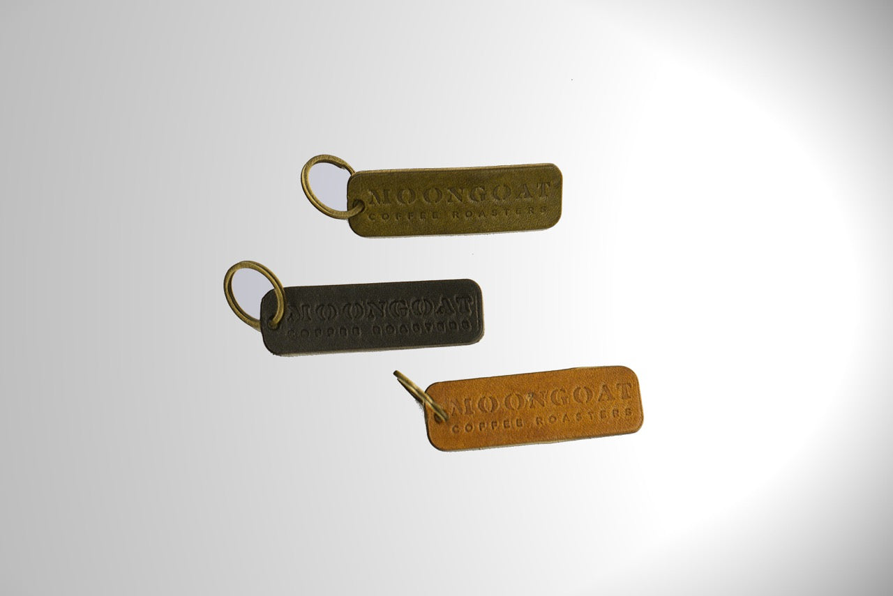 MoonGoat Leather Keychain