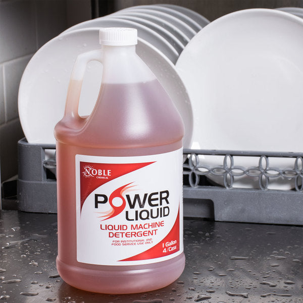 Chemicals: Noble Chemical 1 Gallon / 128 oz. Power Liquid Dish Washing Machine Detergent
